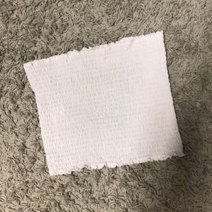 Never worn white tube top.